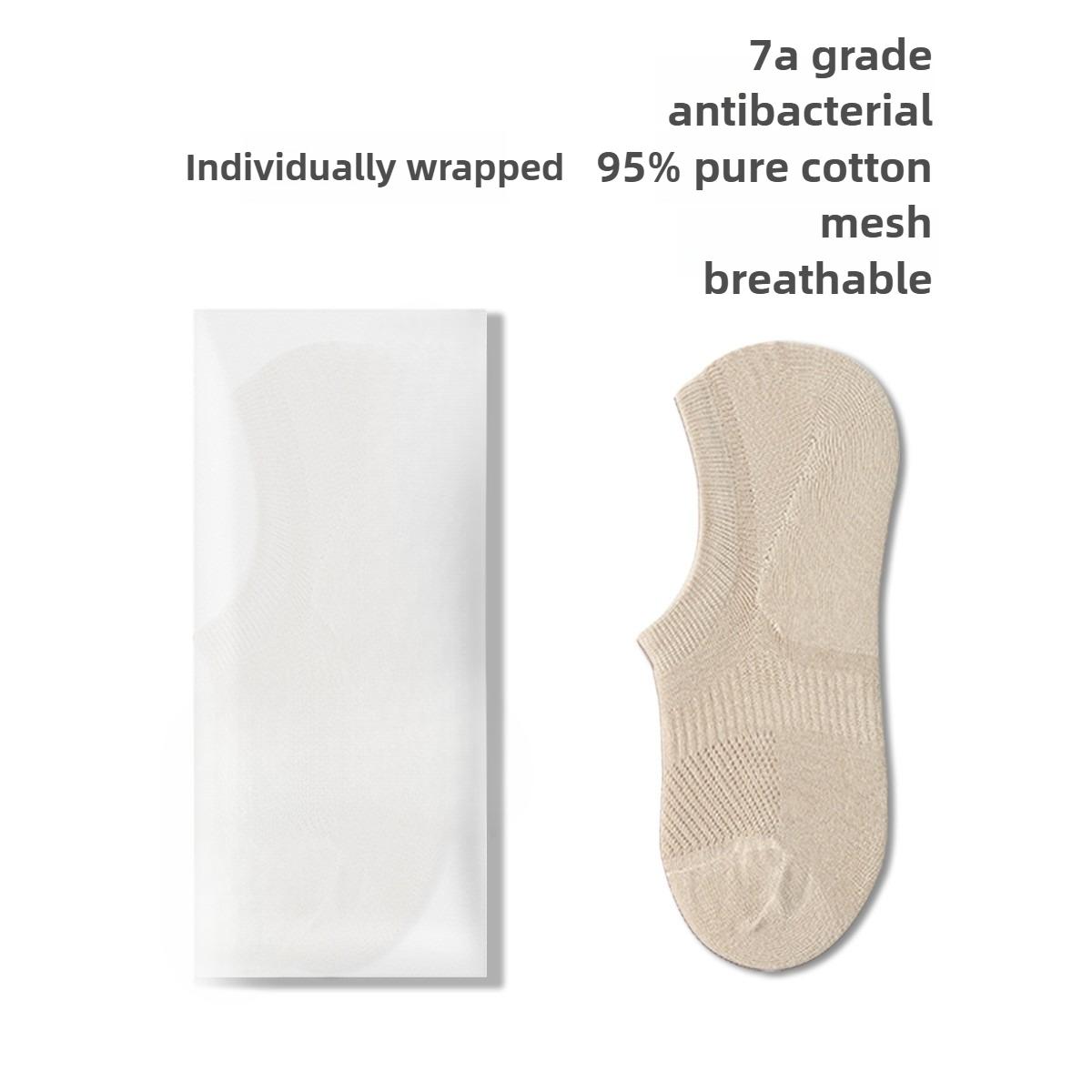

Women s Summer Thin Cotton 7A Antibacterial Invisible Shallow Mouth Boat Socks 1 pair