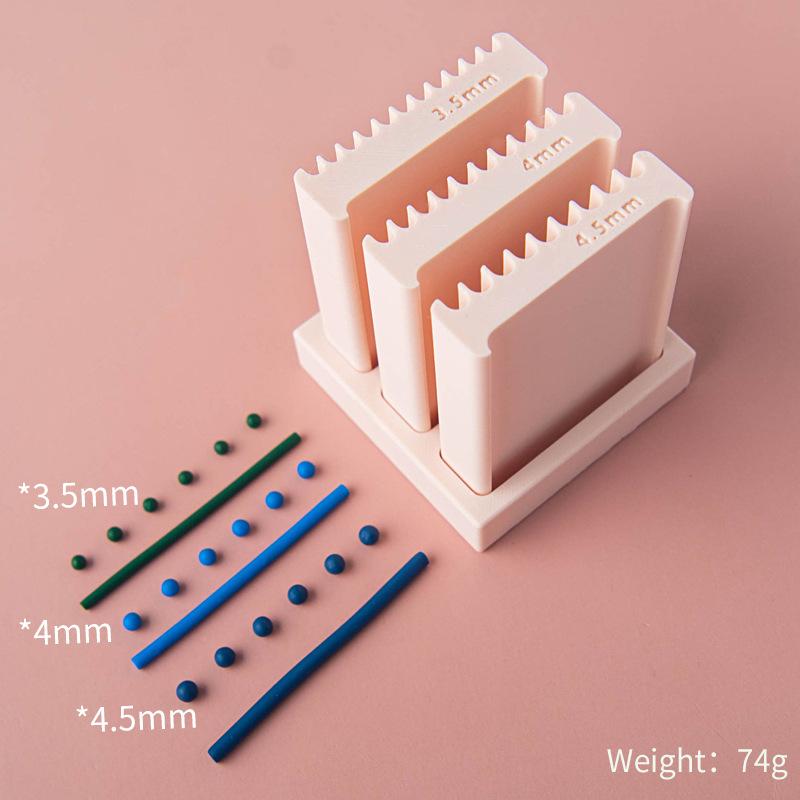 2-in-1 Tonkugelformer Werkzeug Handrollform Form DIY Keramikperlen Ohrringherstellung Töpferei Handwerk Handgemachter Schmuck Zubehör