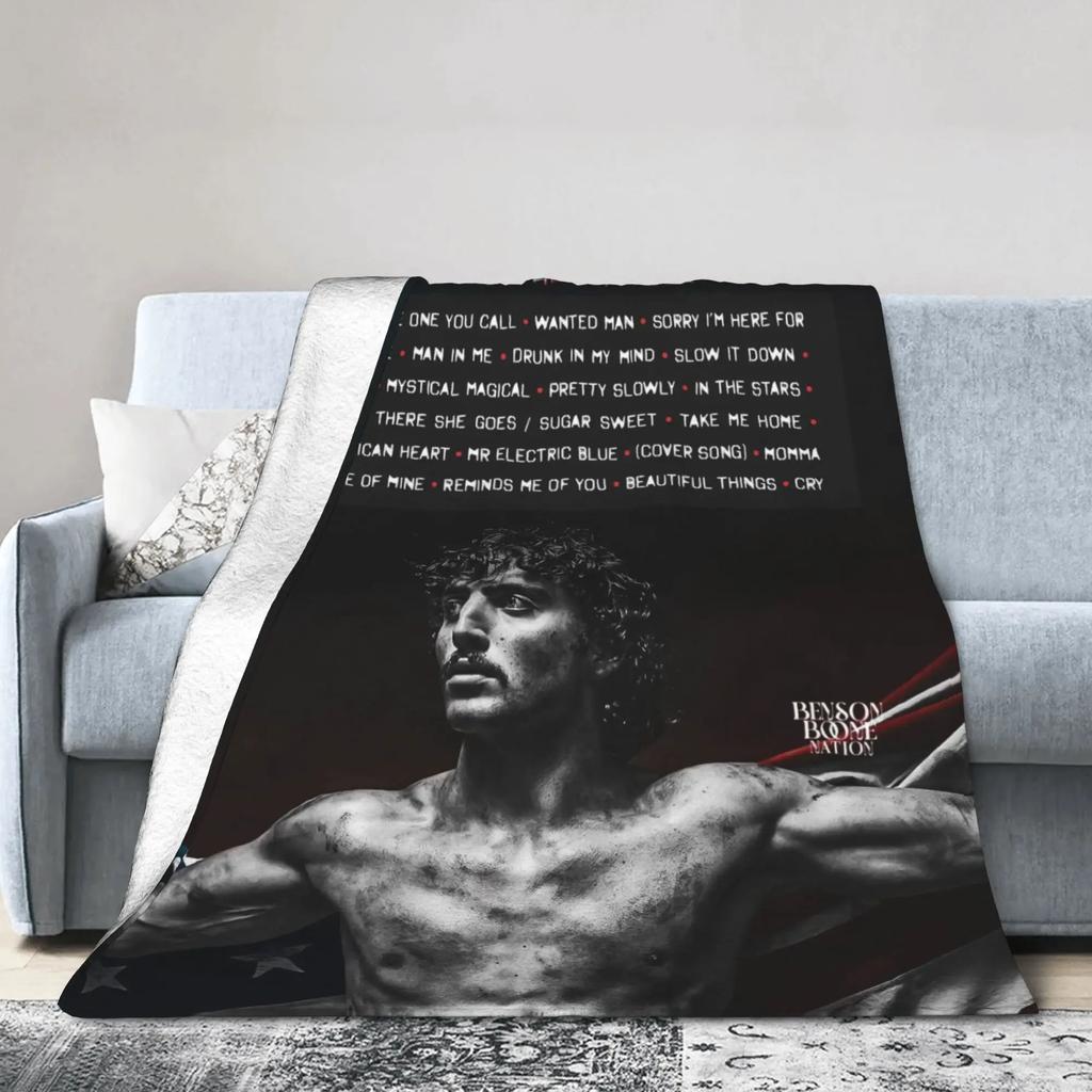 Warm Soft Flannel Blanket for Kids Airplane Travel Throw by BensonBoone Printed Bedspread for Sofa Bed or Outdoor Use