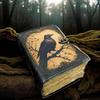 Handmade Raven Leather Journal – Gothic Crow Notebook with Deckle Edge Paper, Vintage Dark Art Diary, 5x7 Inch Leather Writing Journal