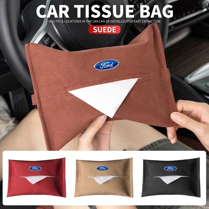 Car Sticker 2026 2025 Hot For Ford Car Tissue Box Car Center Console Armrest Sun Visor Backseat Napkin Box For Ford Focus 2 3 Mo