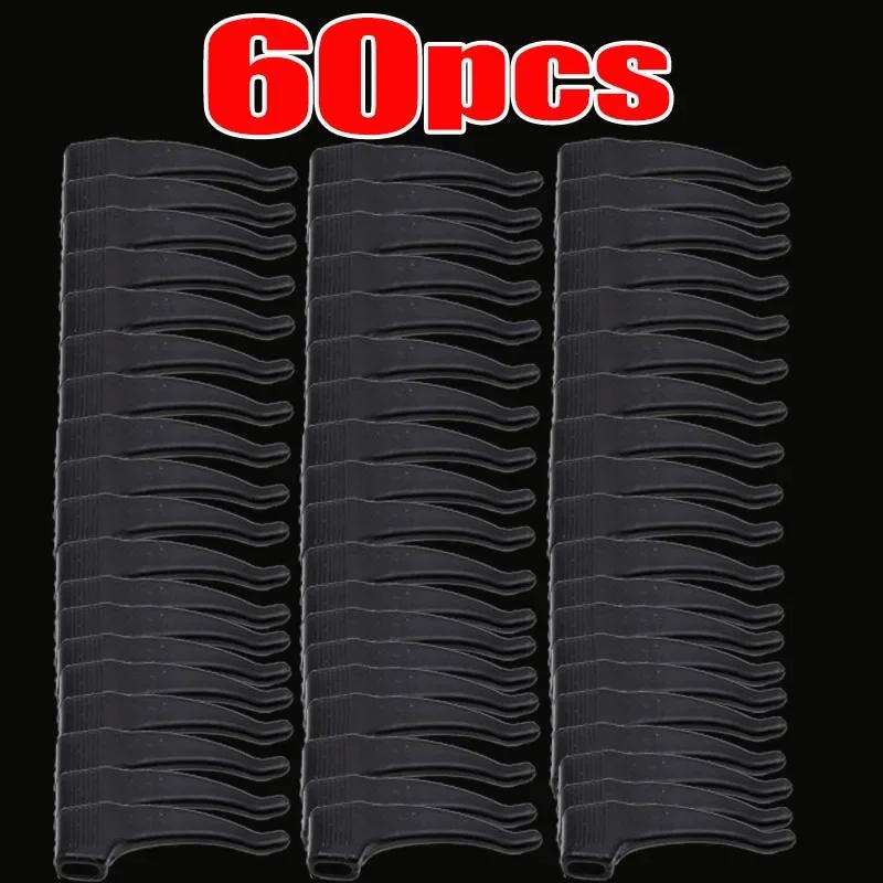 2/60pcs Silicone Soft Anti-slip Ear Hooks Women Men Antiskid Glasses Leg Ear Sleeve Clear Anti-fall Eyewear Holder Accessories