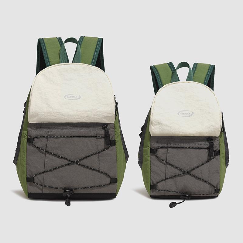 Schoolbag Lightweight Outdoor Travel Backpack Waterproof Hiking Sports Mountaineering Backpack Japanese Contrasting Color Large Capacity Versatile