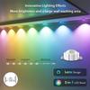 LED Strings Permanent Outdoor Lights Smart RGBIC Eaves Bluetooth Light DIY Waterproof Music Sync for Party Christmas Holiday