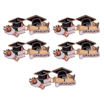 5 Pairs Graduates Hat Pants Waist Tightener Jeans Button Pin Bachelor Caps Waist Buckles Detachable Jeans Waist Buckle