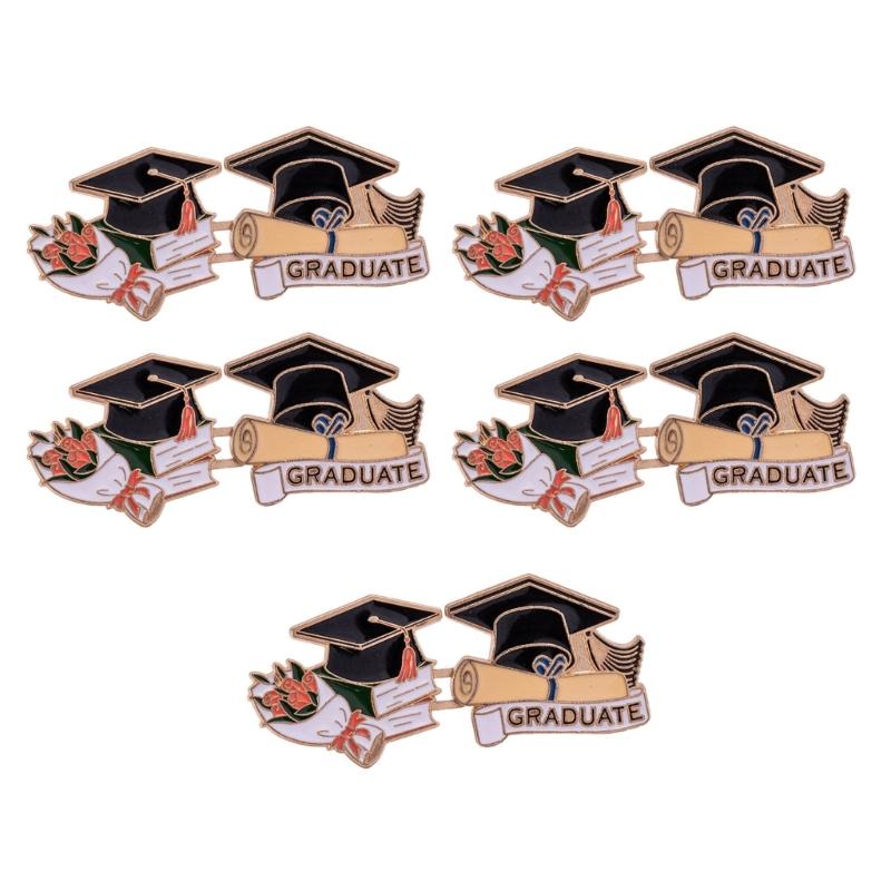 

5 Pairs Bachelor Caps Button Pins Jeans Waist Tightener Graduates Hat Trouser Button Pin Waist Buckle Jeans Button Pins 1