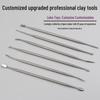 Ultra-Light Clay Sculpting Set: 6 Stainless Steel Tools for DIY Polymer and Plasticine Modeling