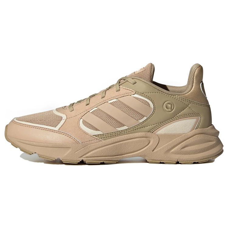 Adidas Neo 90S Valasion Retro Lace-Up Flat Leather Slip-Resistant Durable Breathable Low-Top Casual Running Shoes Unisex sneaker Brown HP6769