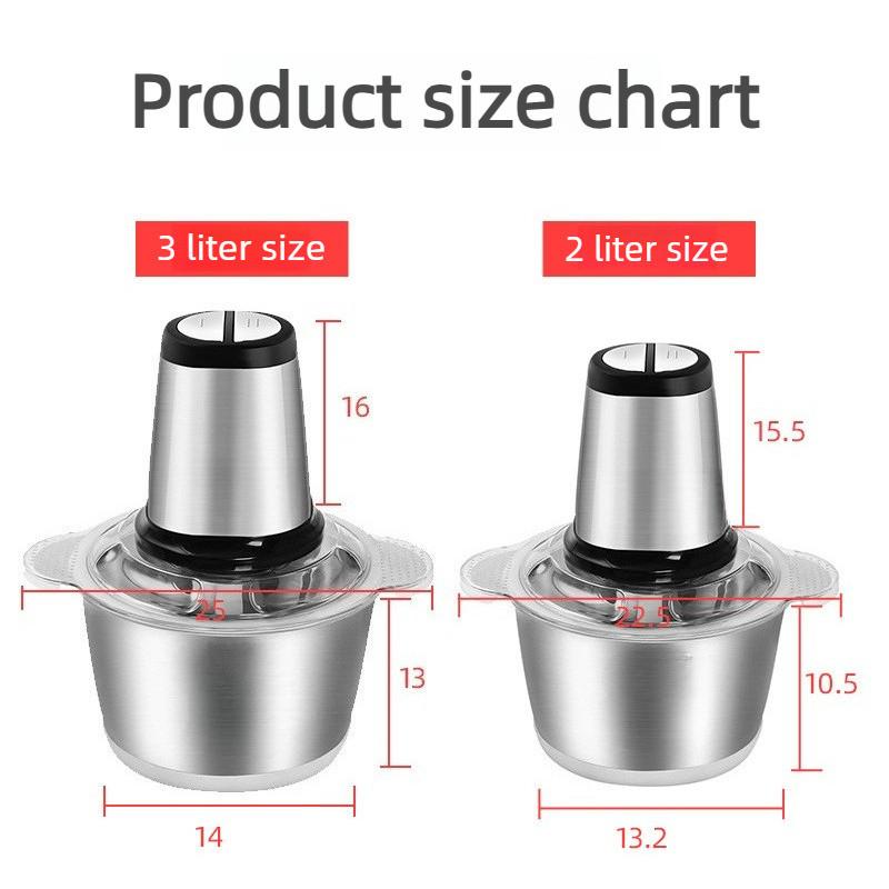 Kitchen Automatic Food Processing Device Stainless Steel Multifunctional Meat Grinder Household Electric Meat Mincer