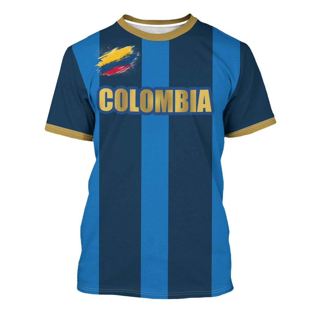 Unisex Retro Soccer Fan Jersey Lightweight Breathable Short Sleeve Football Shirt with National Emblem and Diagonal Stripe Design for Outdoor Sports