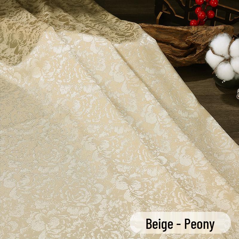 Antique Silk Jacquard Fabric for Chinese Hanfu and Tang Suit Costumes