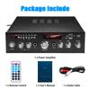 5CH Bluetooth Stereo Amplifier Hifi Audio Power Amp With Remote Control Support FM/USB Home Receiver Karaoke Car Music