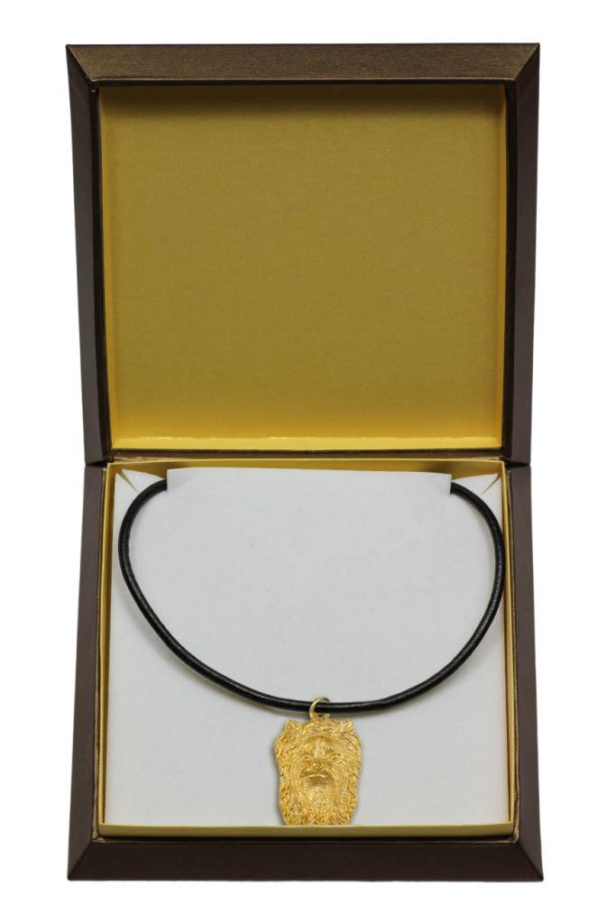 

Yorkshire Terrier, Yorkie II - Dog necklace in gift box, gold-plated pendant for dog fan, striking jewellery by Art-Dog