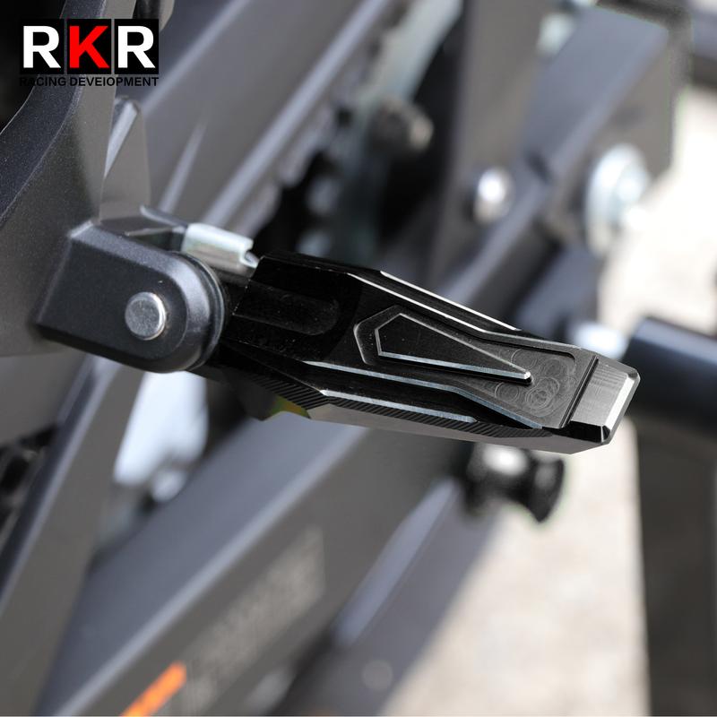 1 Pair Motorcycle Front Rear Footrests Footpegs CNC Extender Pedal for KAWASAKI Ninja 400 500 Ninja500 Z400 Z500 ZX25R ZX4RR