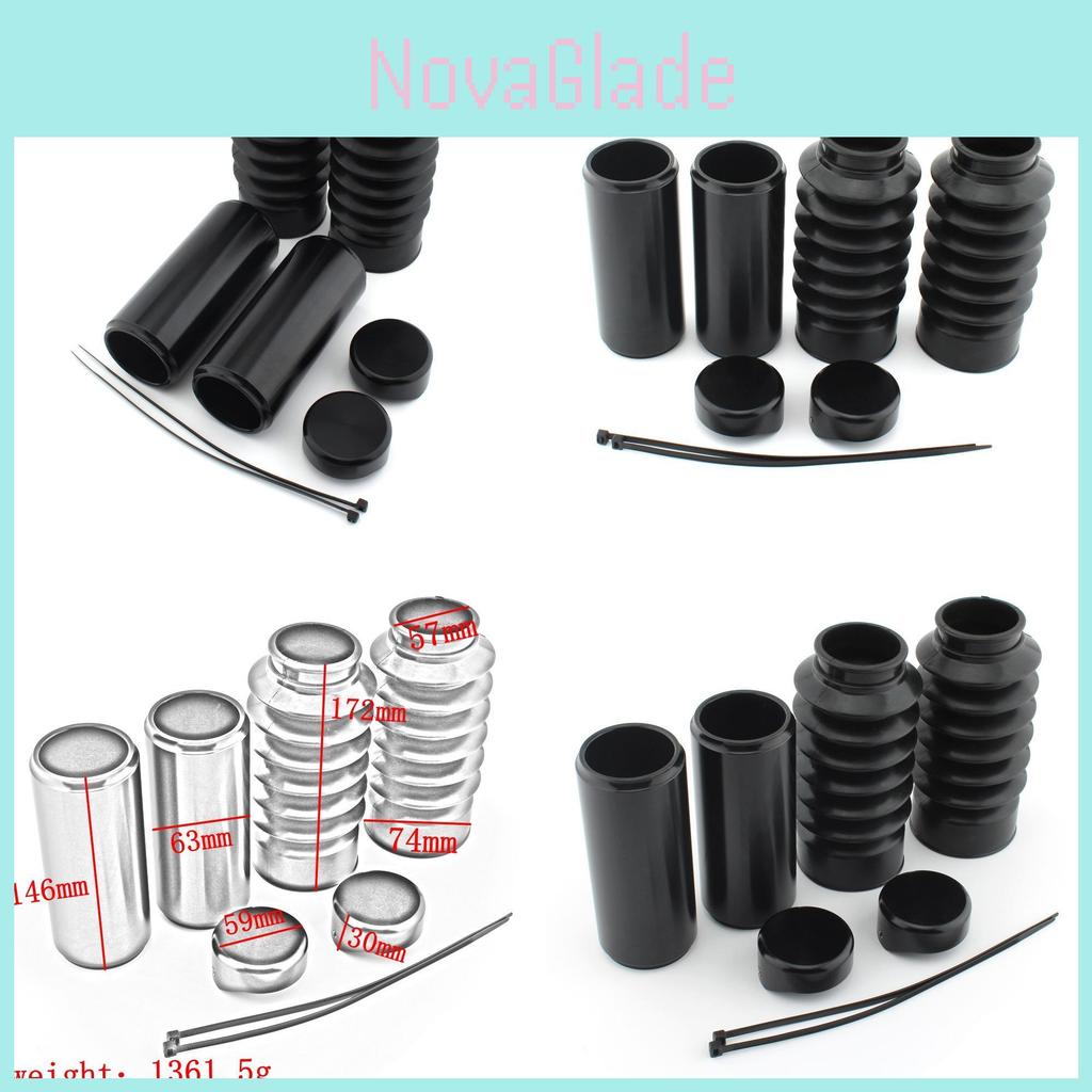 Premium Vorderradgabel Stoßdämpferabdeckung Set Für Harley Breakout 2018 Modell Stilvolles Schwarzes Finish