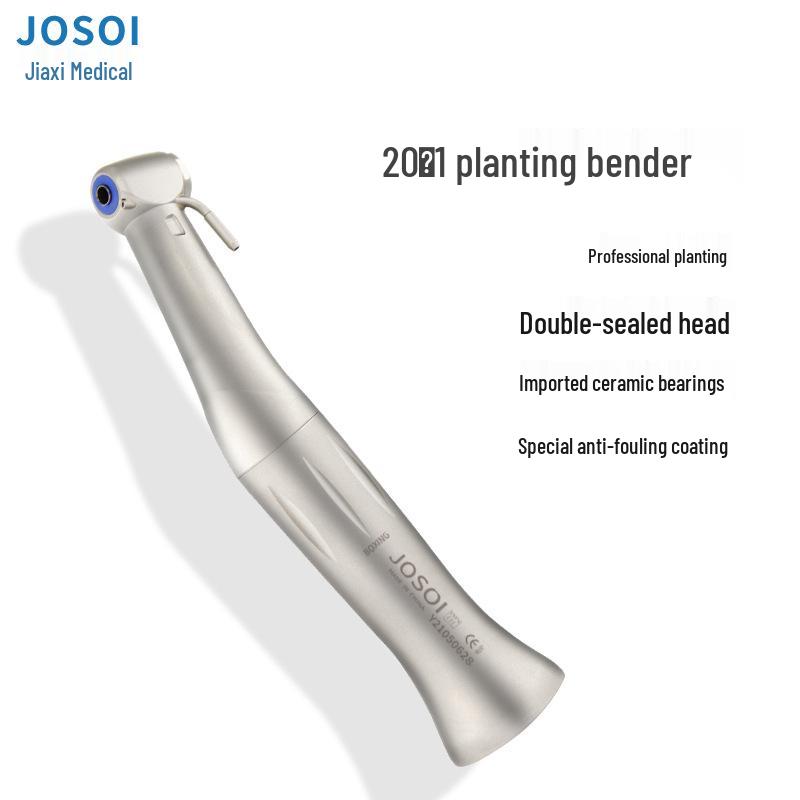 Jiaxi Fiberoptisches Dentalimplantat-Handstück, Winkelstück 20:1 Reduktion (Kompatibel mit Kavo, WH, Osstem, Yedent)