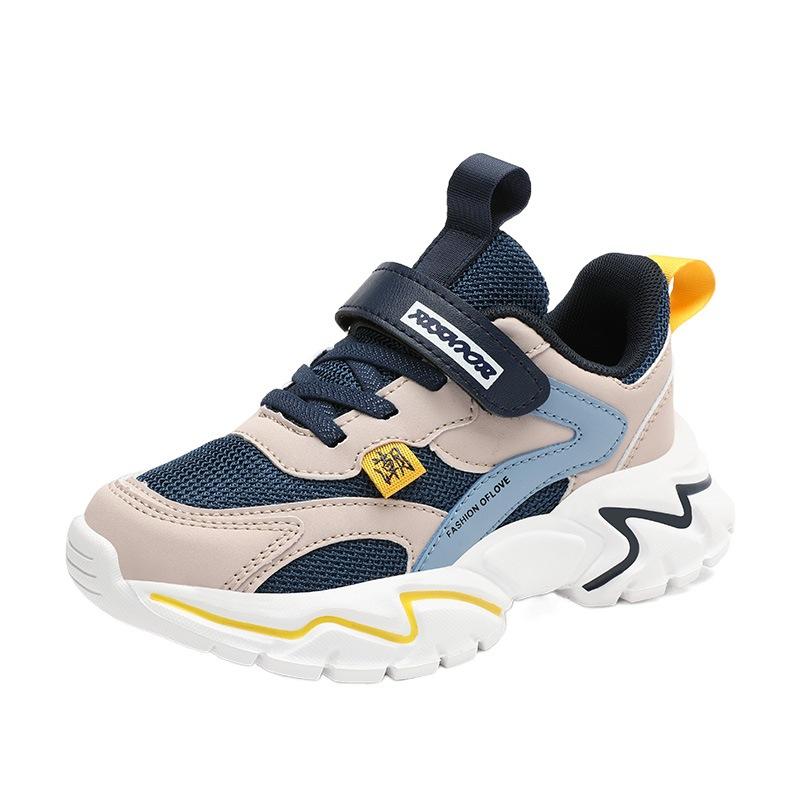 8938Soft-soled, lightweight running shoes for elementary school students, children's athletic shoes, new spring collection, mesh design