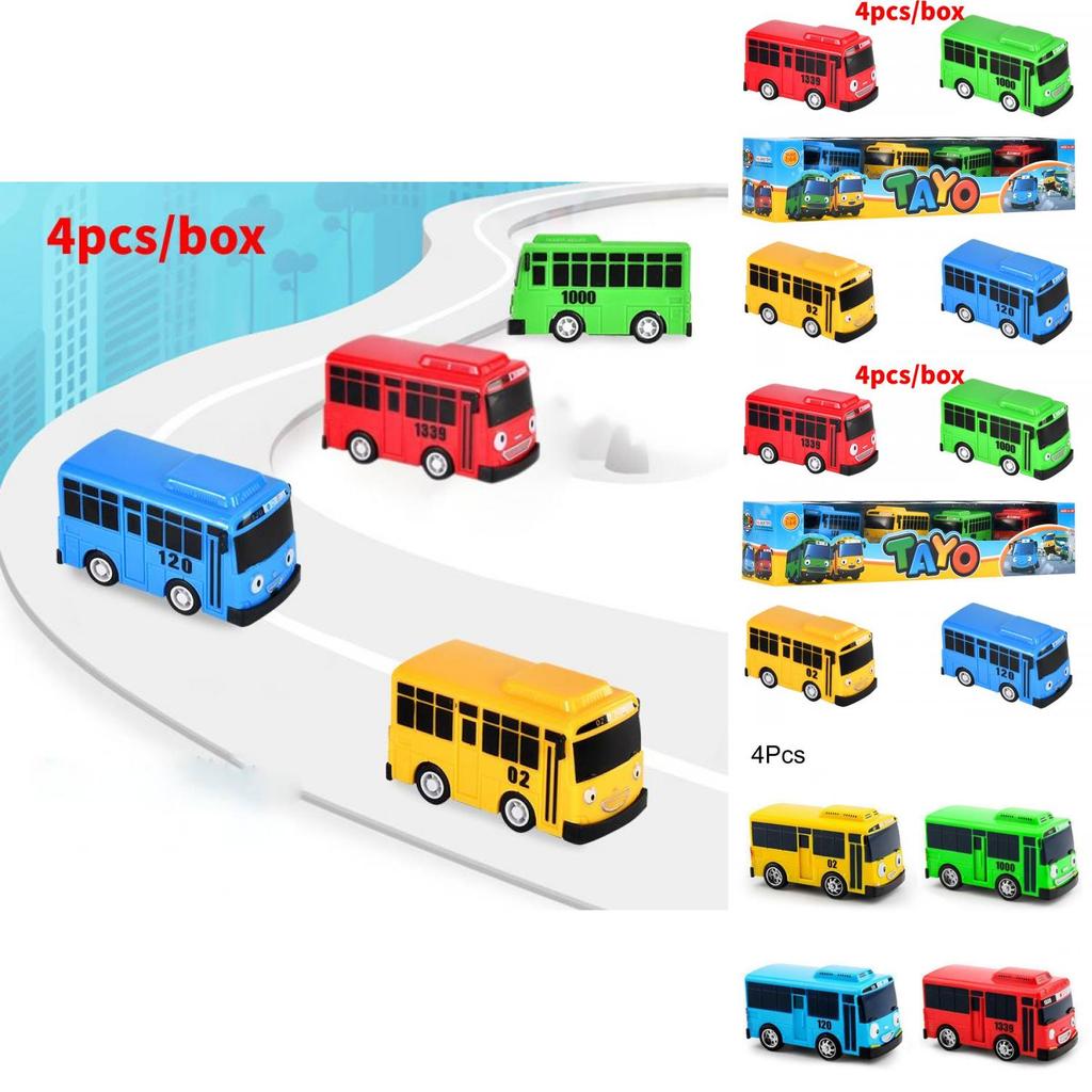 High-quality Mini Bus In Nine Colors With Working Doors Educational Toy Set