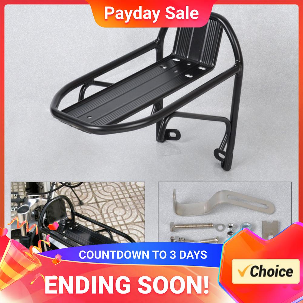 Bike Front Rack Bike Cargo Rack 10KG Load Capacity Bicycle Front Rack Aluminum Alloy Luggage Carrier for Mountain Bike