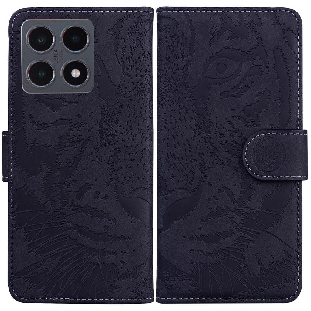 Pro Xiaomi 15T Pouzdro Kožené Peněženkové Pouzdro s Potiskem Tygra