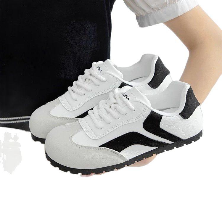 Women's spring flat-bottomed versatile sports and leisure white shoes