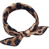 50*50cm Fashion Polka Dot Leopard Silk Scarf DIY New Styles Women Head Neck Satin Hair Ties Bands Small Square Scarf Neckerchief
