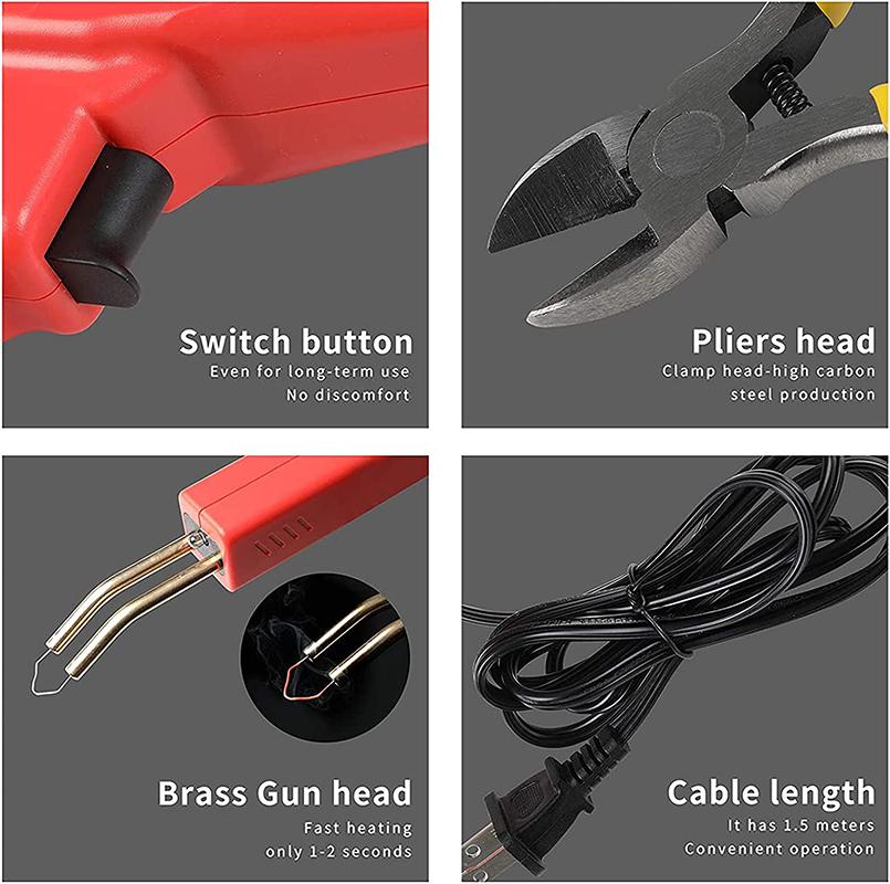 Hot Stapler Plastic Welding Machine Bumper Repair Kit Soldering Iron For Plastic Repair Car Bumper Repair Welding Gun