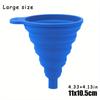 Large Size Car Engine Oil Funnel, Universal Silicone Liquid Funnel for Car, Foldable Portable Car Oil Change Funnel