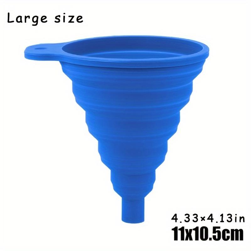 Large Size Car Engine Oil Funnel, Universal Silicone Liquid Funnel for Car, Foldable Portable Car Oil Change Funnel