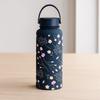1L Thermal Water Bottle Creative Floral Insulated Bottle Reusable Outdoor Insulated Mug  Household