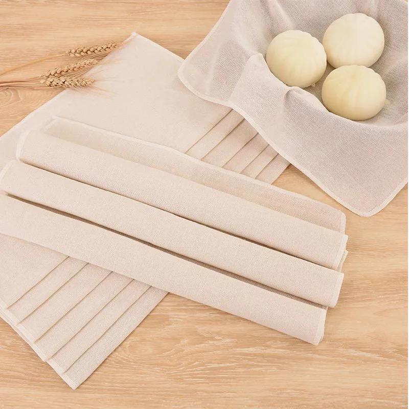 100% Cotton Rice Steaming Gauze Non-Stick Steamer Pad Home Kitchen Filter Cloth for Tofu Making Christmas Cooking Tools