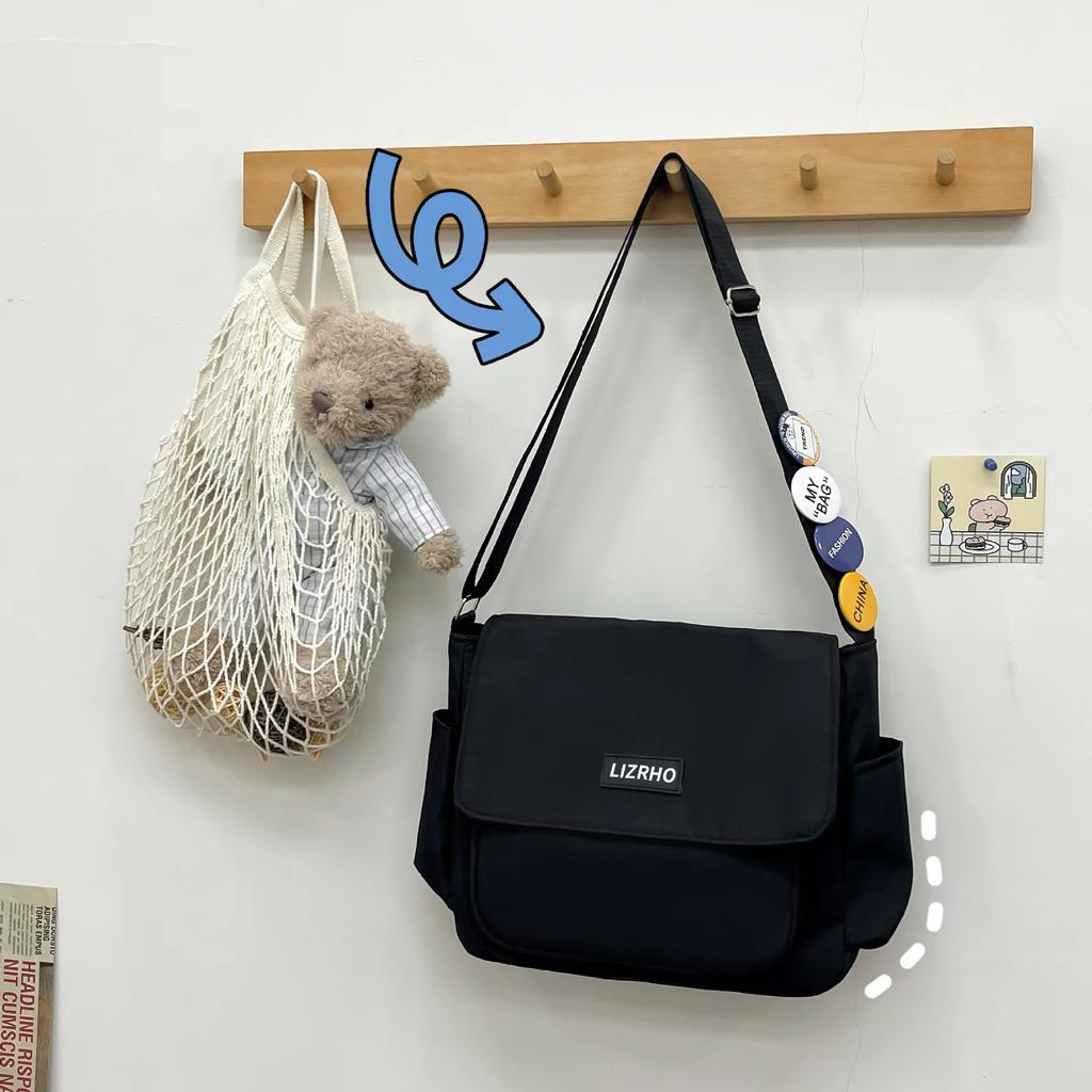 Studenten Umhängetasche Klasse lässiger Rucksack Schultertasche Tasche weiblich Harajuku Retro Postman Tasche männlich