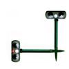 OUGUAN Ultrasonic Cat Set of Pest Bird Cat and Dog LED Repels Bird and Pest Control Device for Garden Protection Repellent, 2, Solar-Powered,