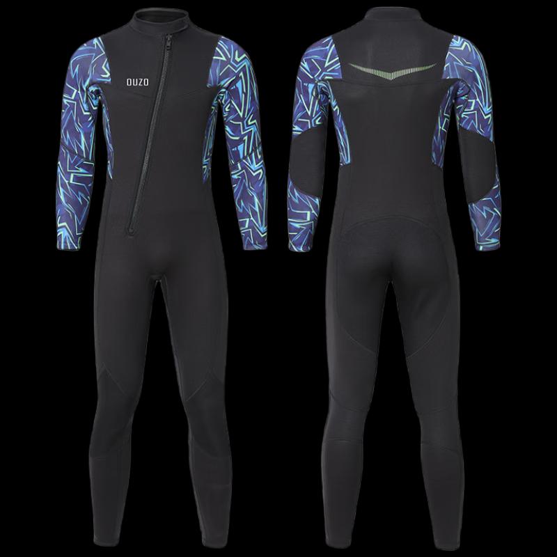 

WEZHO Men s 3mm Long Sleeve One-Piece Wetsuit