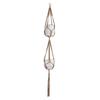Hand-woven Bohemian Hemp Rope Hanging Basket Pendant
