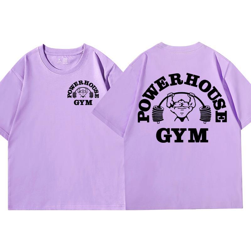 Powerhouse Gym Grafik T-Shirt Herren Damen Kleidung Lustig Overs