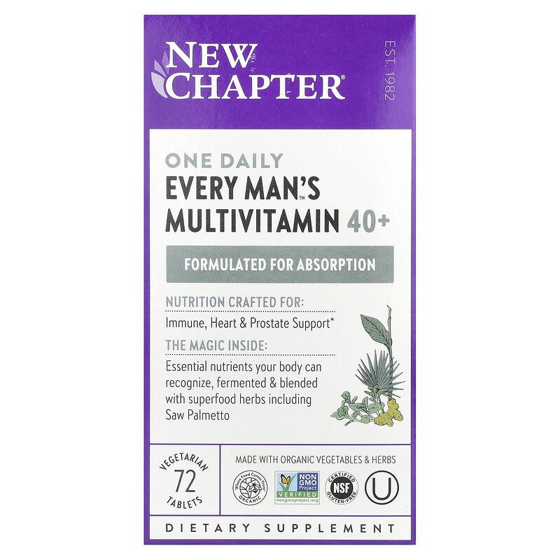 Every Man's One Daily 40+ Multivitamin, 72 Vegetarian Tablets