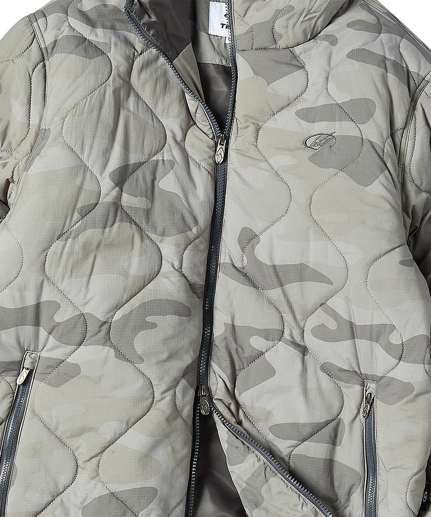 Travel Camo Light Quilted Jacket Grey