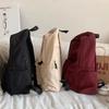 Schultasche Unbedruckte Serie Schultasche mit großem Fassungsvermögen Damen Koreanische Version Harajuku ulzzang Rucksack für Studenten Rucksack für die High School Ins-Stil