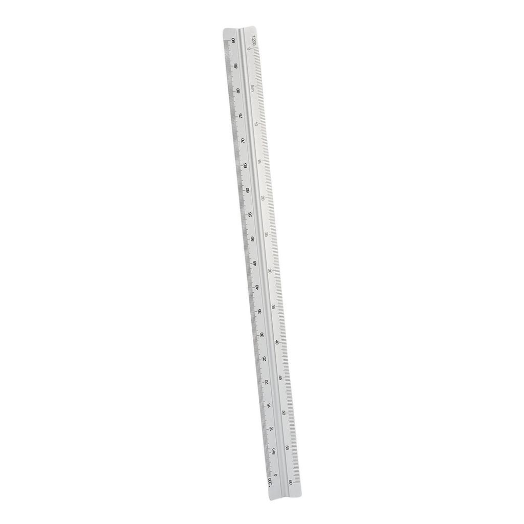 Arctural Scale Ruler 30cm Range Aluminum Accurate Concave Design Multifunctional   Drafting Ruler for Engineering