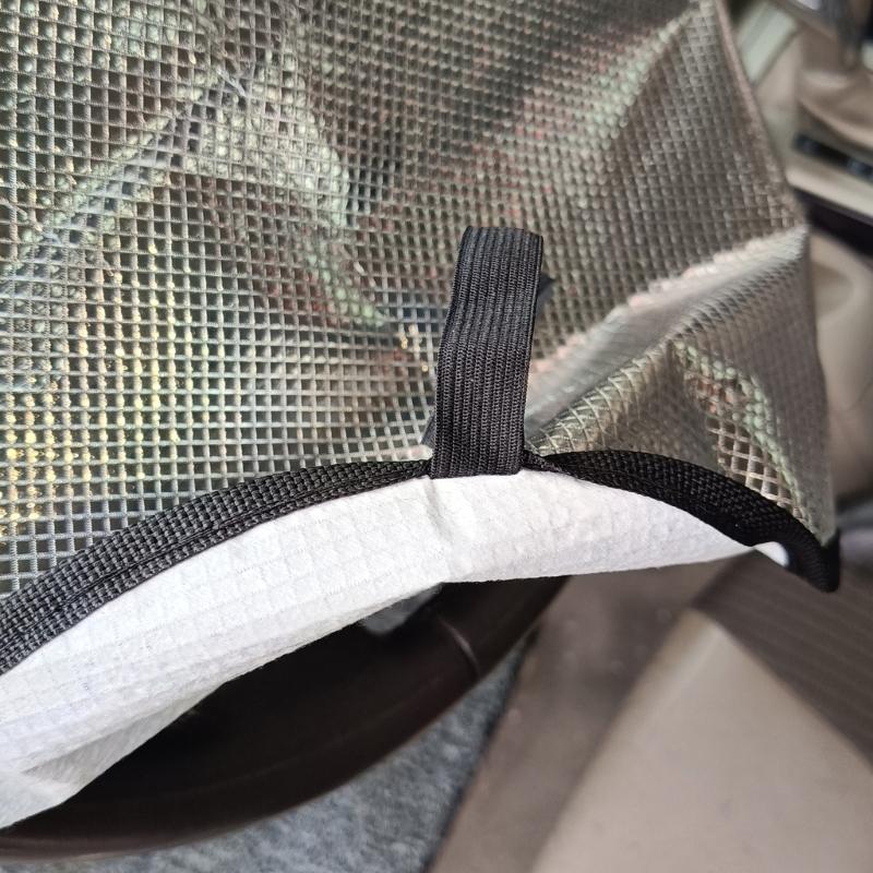 Steering Wheel Sun Shade Cover, Steering Wheel Sun Block AntiHeat Aluminum Foil Foldable Cover, 18.5''x16''