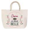 Beach Bag - PLANETEE - Elena - Rope Handle - Large Size - Personalized Message "Elena the Most Beautiful"
