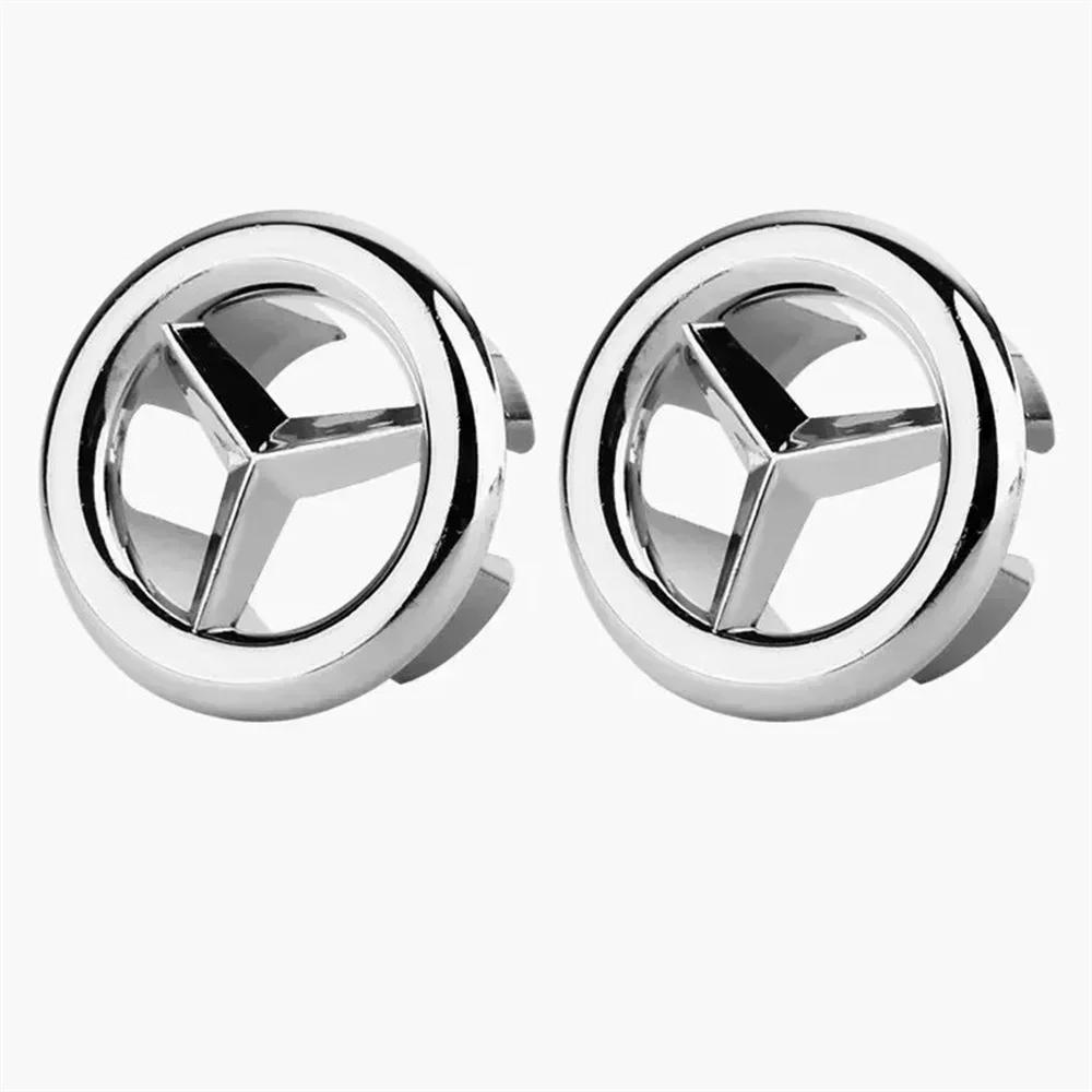 2PCs Bathroom Sink Hole Cover - 22-24mm Electroplated Overflow Ring Plastic Basin Trim Cap for Bathtub & Lavabo Drain Gang Cover