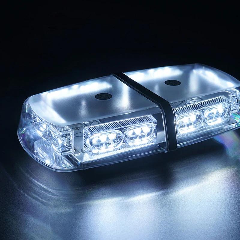 36 LED 12-24V Truck Police Fireman Warning Flash Lights Blue/White 36LED Car Roof Flashing Strobe Emergency Light DC12V