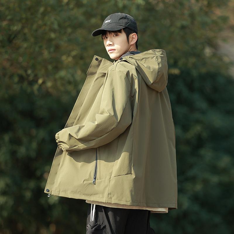 [Single Jacket] Laminated three-in-one outdoor hiking jacket for men and women, autumn waterproof and windproof jacket