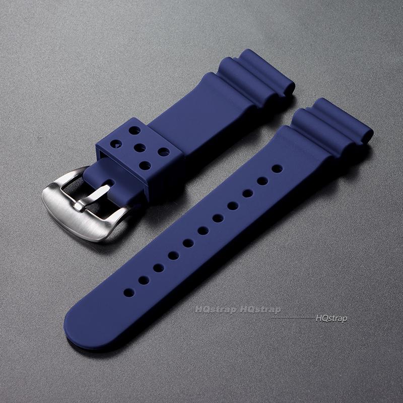 20mm 22mm Silikonarmband für Seiko Uhrenarmband Herren Damen Sport Wasserdicht Tauchen Gummi Handgelenkarmband Zubehör Universelles Band