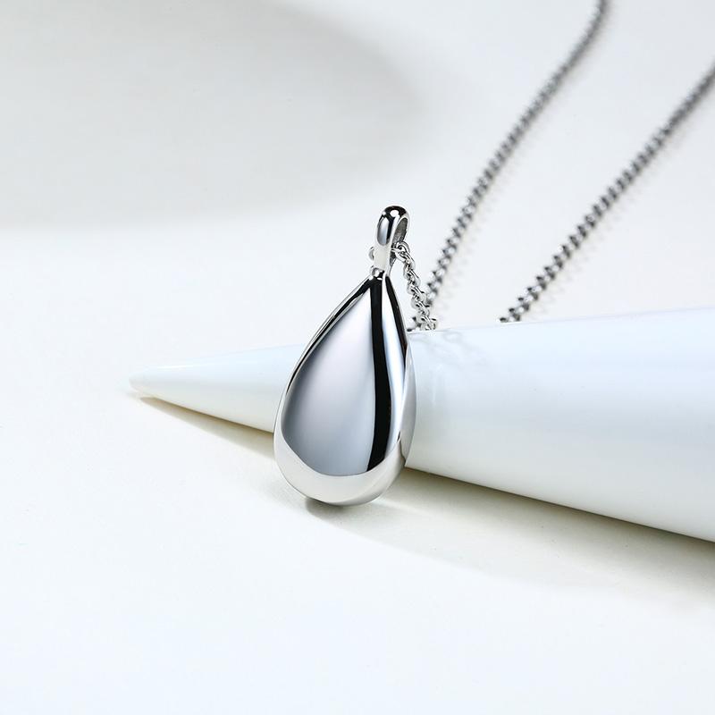 

Vnox Классическая подвеска-капля для женщин Бесплатное персонализированное элегантное женское ожерелье Открывающаяся урна для кремации Памятное украшение