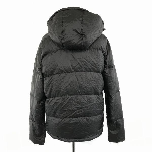 Roial Diagonal Zip High Ratio 90 Percent Down Jacket Men XS Black Hoodie Multi Pockets Roial(USED)