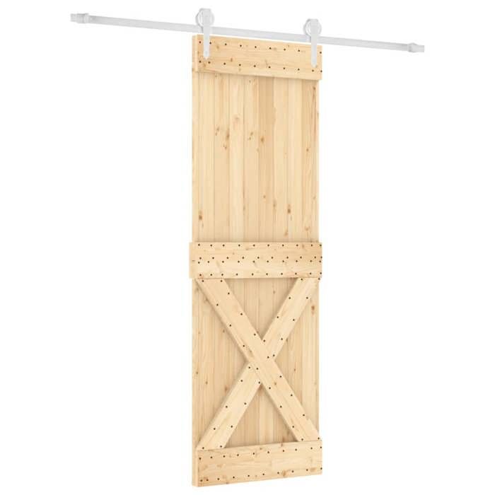 VidaXL Porte coulissante et kit de quincaillerie 70x210 cm pin massif, porte intérieure, porte de grange intérieure 3203266