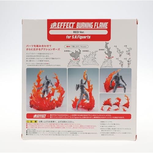TAMASHII NATIONS Tamashii EFFECT BURNING FLAME RED Ver. for S.H.Figuarts Non-scale ABS&PVC Painted Complete Figure